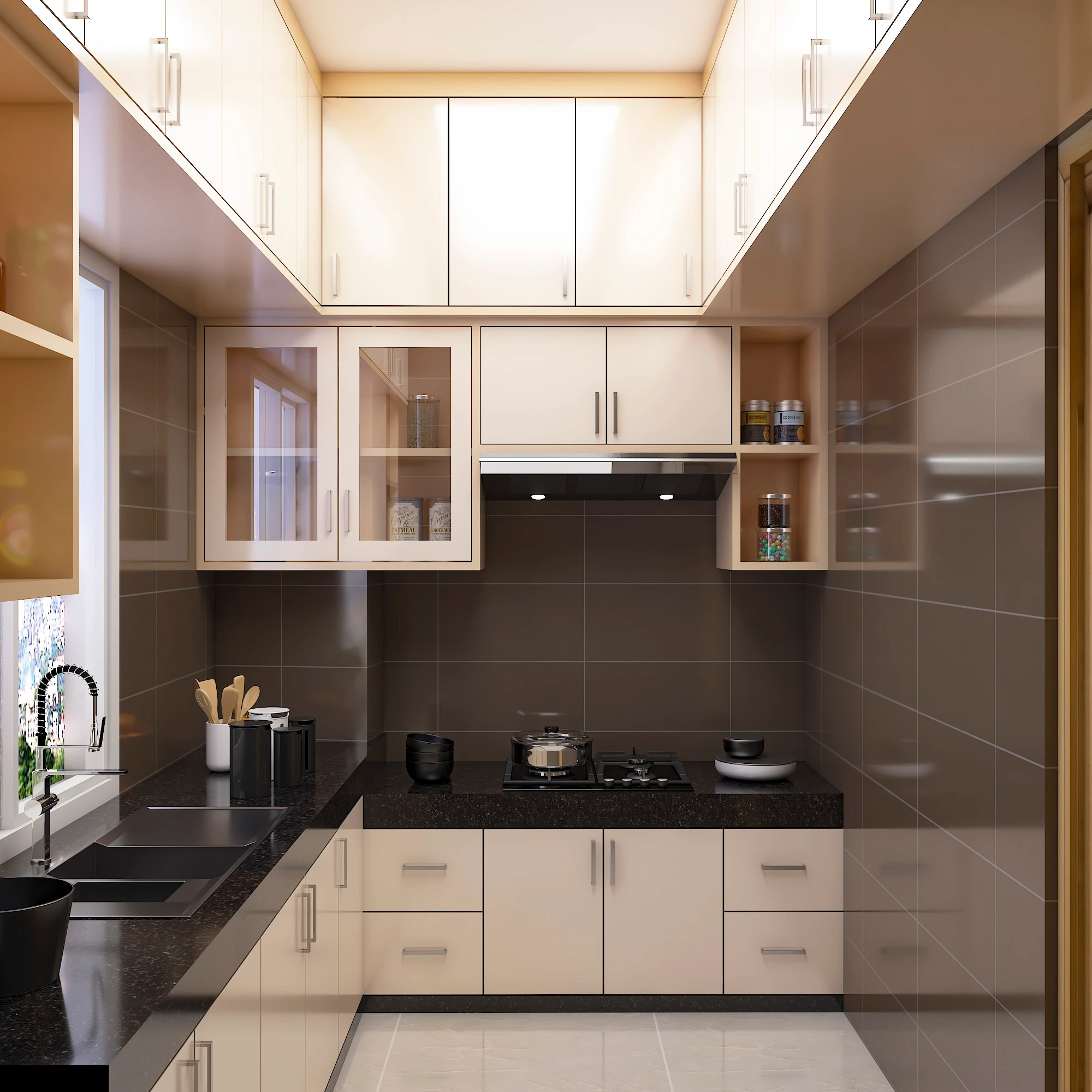White Duco Kitchen